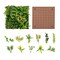 Mixed Faux Plant 3D Hanging Hedge 20x20" for Indoor and Outdoor Use